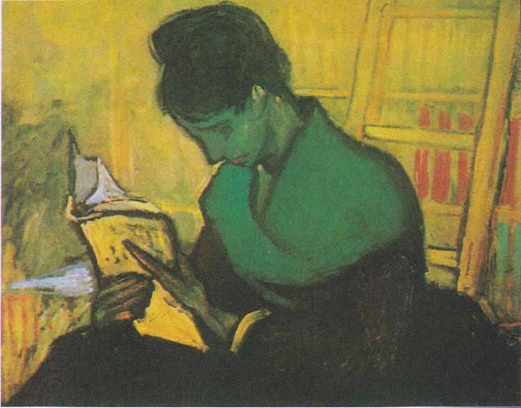 Vincent Van Gogh Woman reading a novel oil painting picture